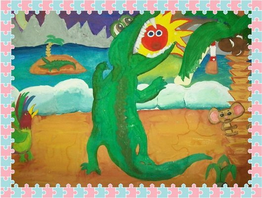 Рисунок к сказке Чуковского краденое солнце