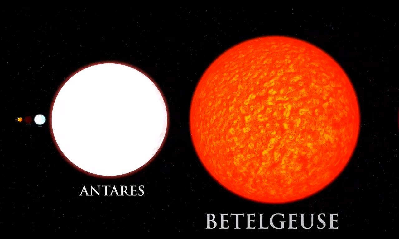 Бетельгейзе это. Звезда Бетельгейзе и Антарес. Звезда Бетельгейзе по сравнению с солнцем. Антарес Бетельгейзе солнце. Антарес и Бетельгейзе сравнение с солнцем.