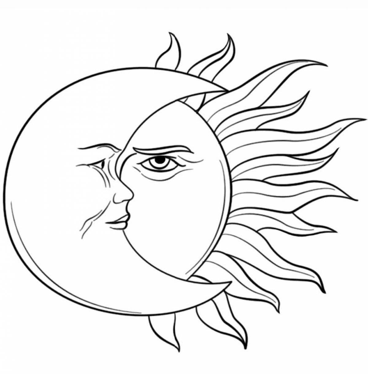 Раскраска Солнце | Раскраски для детей: 12 разукрашек