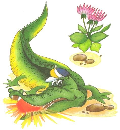 Бармалей Чуковский с крокодилом