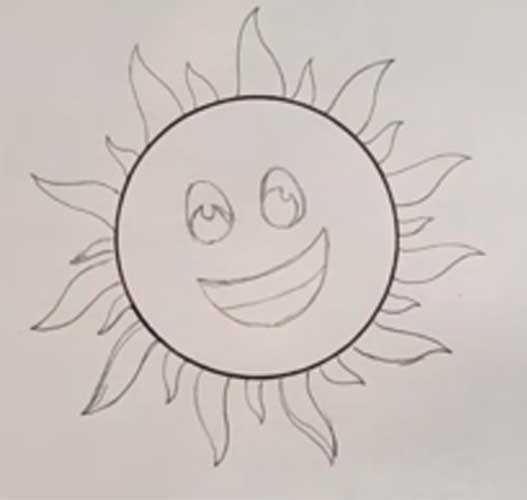 Солнце рисунок для детей