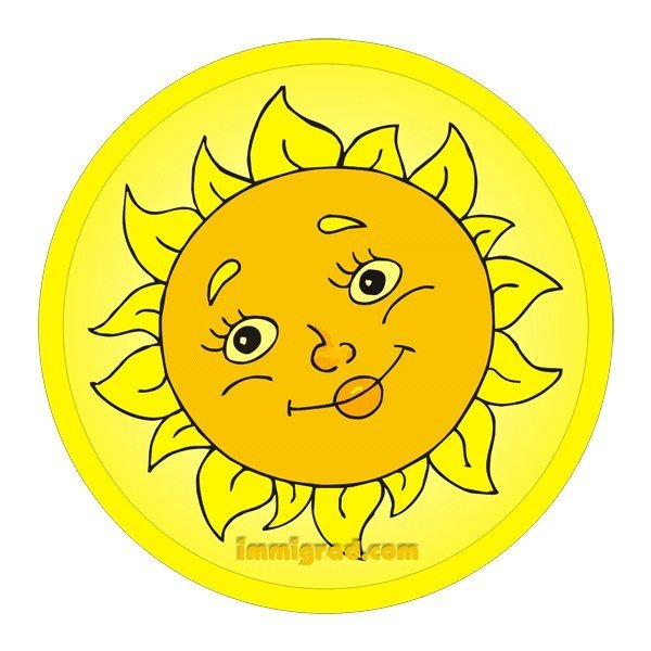 Солнышко улыбается