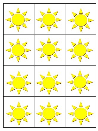 Погодные знаки солнечно