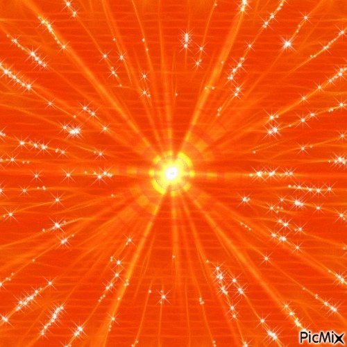 Оранжевые лучи солнца