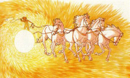 Фаэтон на колеснице Гелиоса