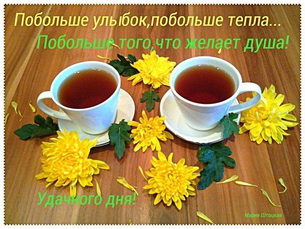 Доброго дня улыбок солнца и тепла