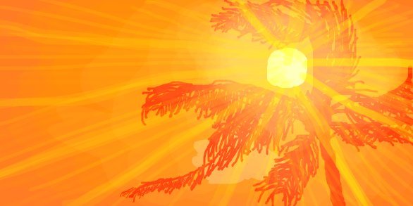 Оранжевое лето оранжевое солнце