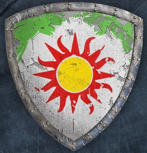Щит с солнцем