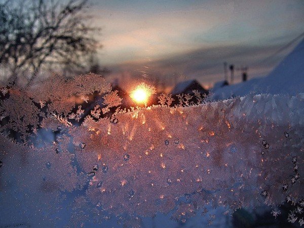 Ранняя Весна вид из окна