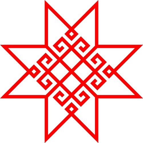 Чувашский узор "Древо рода, жизни, мудрости"