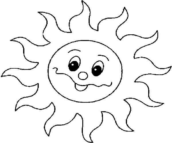 Картинки солнце для детей трафарет (64 фото)