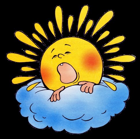 Солнце на белом фоне