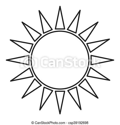Рисунок солнца с лучами