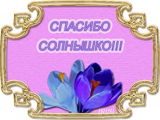 Открытка спасибо