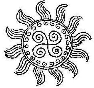 Древний солярный символ солнца