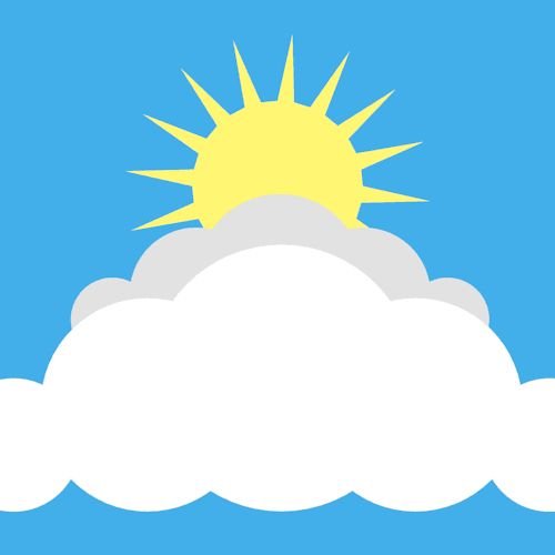 Солнце в облаках