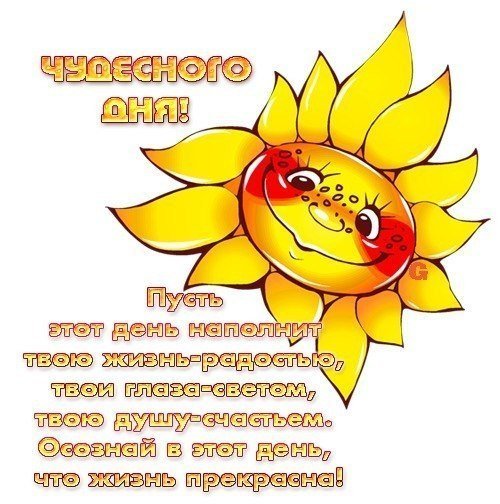 Тепла солнышка и отличного настроения