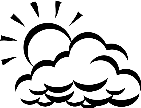 Солнце облака вектор