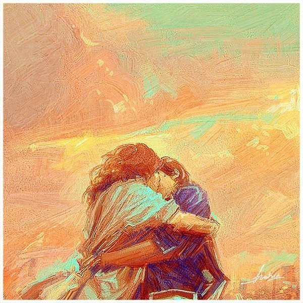 Обнимание с солнцем