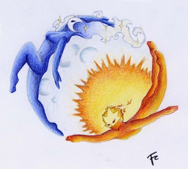 Сказочная Луна иллюстрации