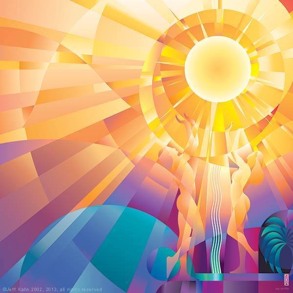 Солнце абстракция