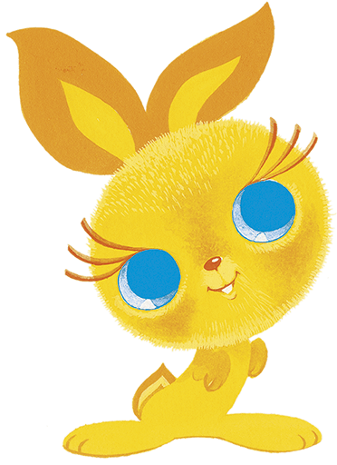 Жёлтый зайчик для детей