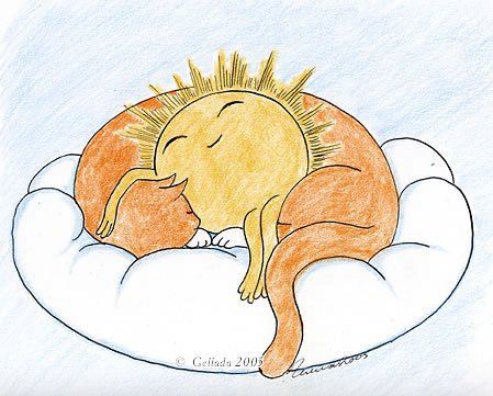 Солнце обнимает