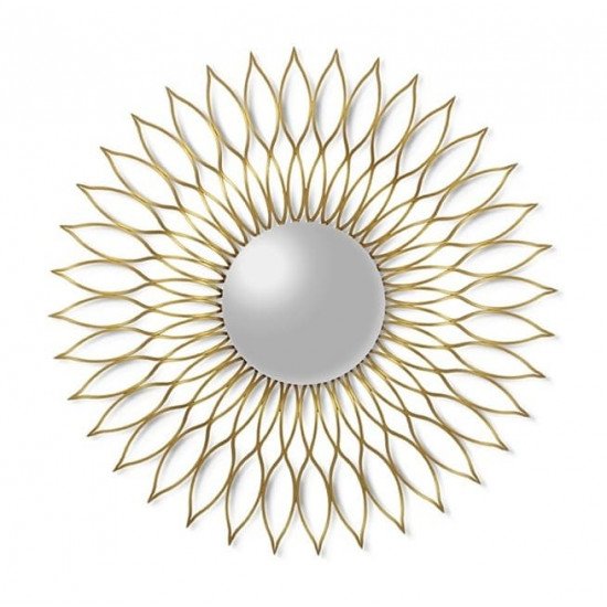 Зеркало-солнце 86 см латунь Helios