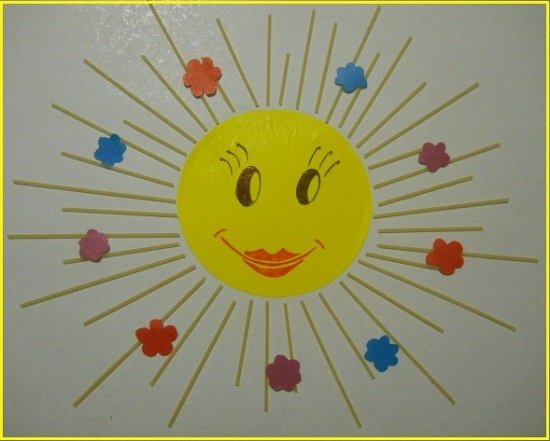 Поделка солнышко