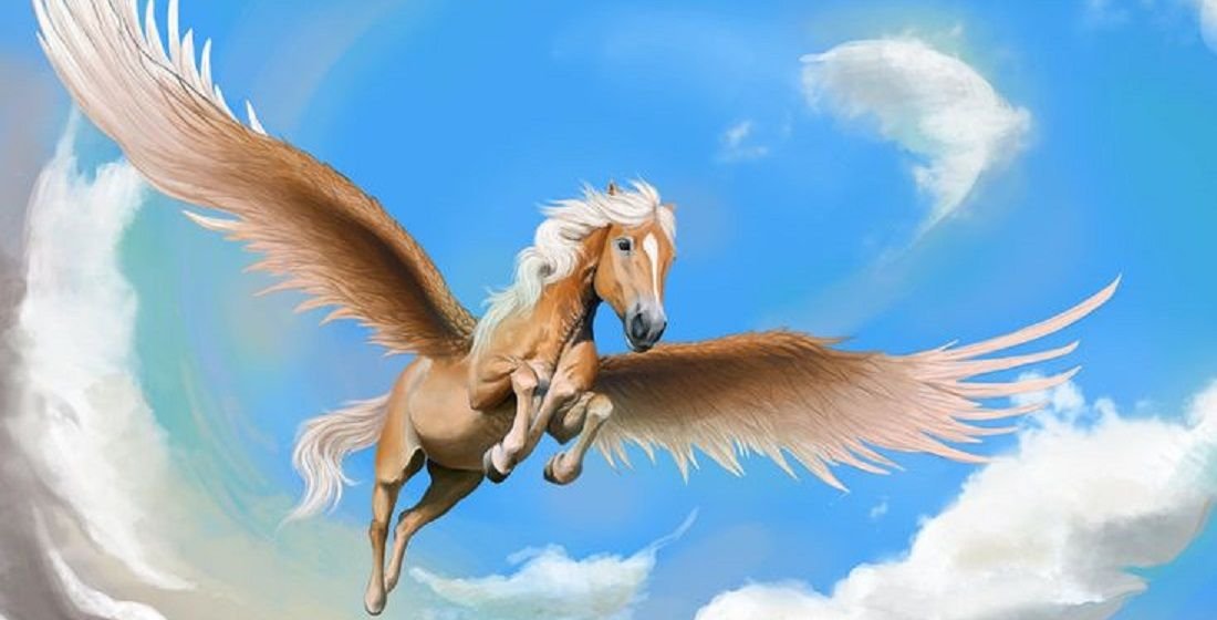 Кто является отцом пегаса. Крылатый конь. Лошадь с крыльями. Летающая лошадь. Небесные лошади.