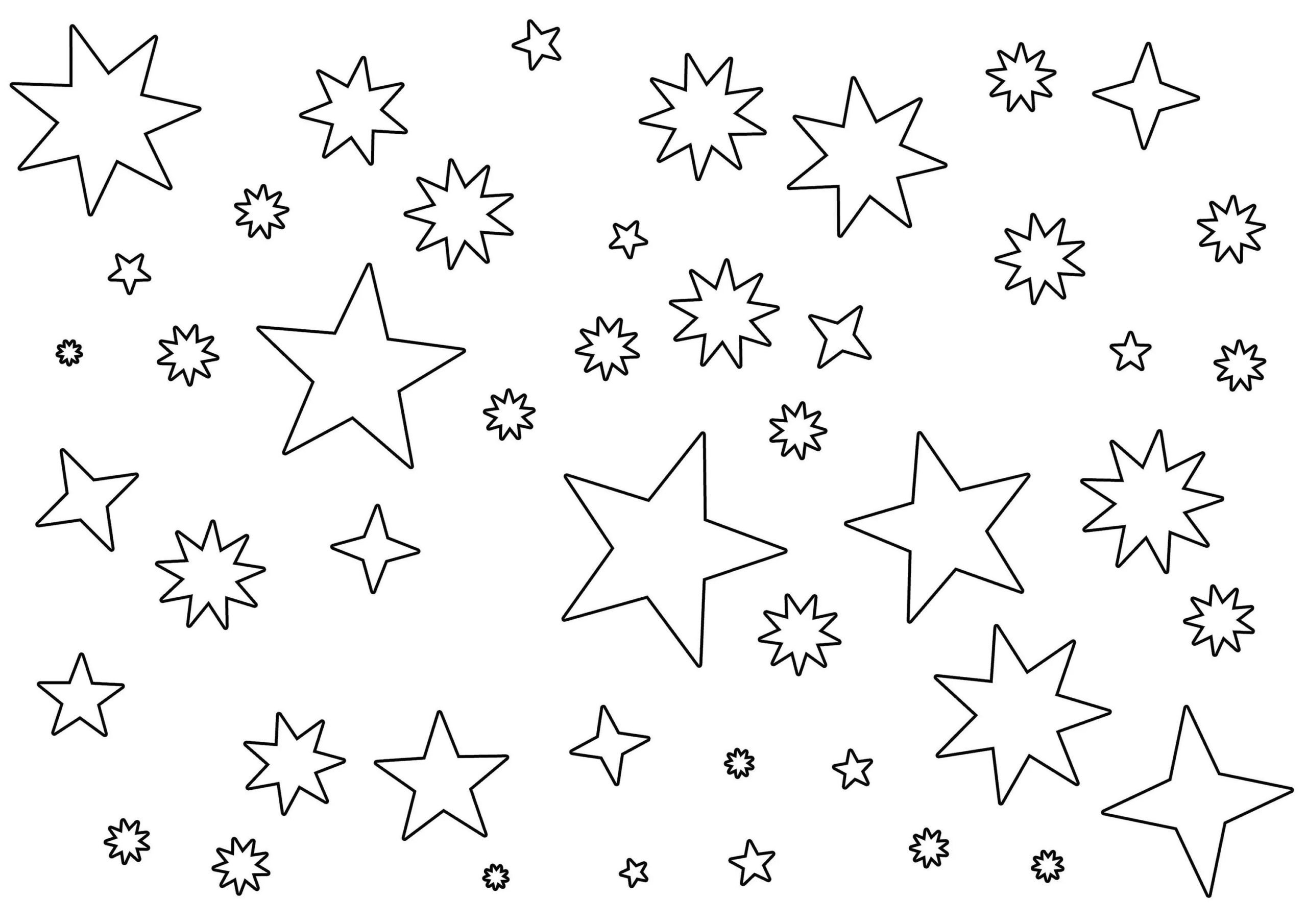 Раскраска Звезда для детей распечатать бесплатно | Раскраски, Шаблоны, Трафареты