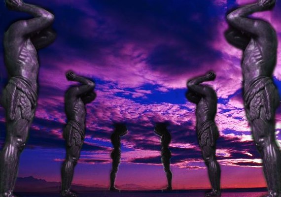 Атланты портик Эрмитаж