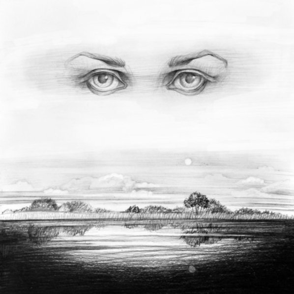 Нарисовать небо карандашом