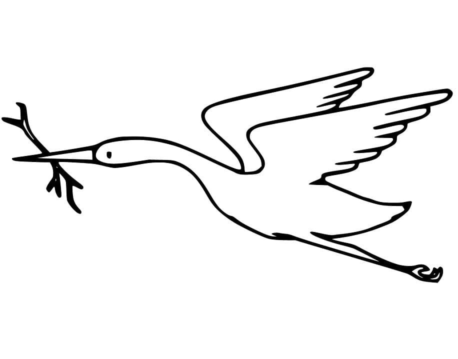 Раскраска Журавль | Раскраски птиц. Картинки птиц, рисунки птиц