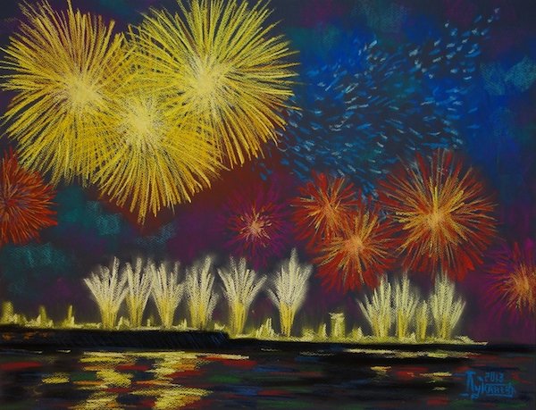 Праздник в городе изо