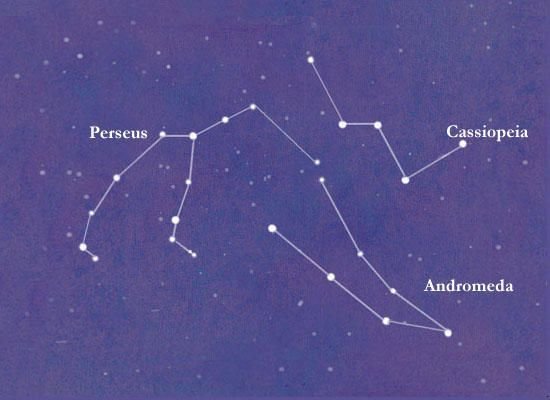 Кассиопеи, Цефея, Андромеды, Персея