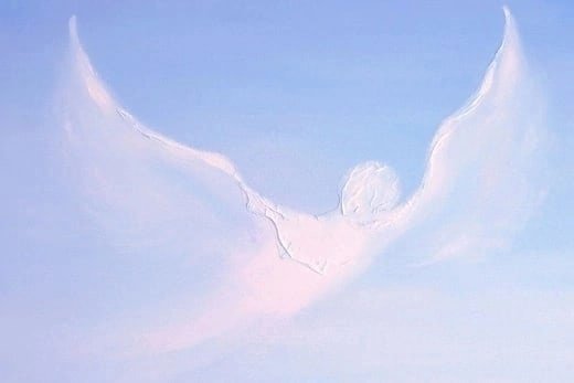 Ангел на облаке