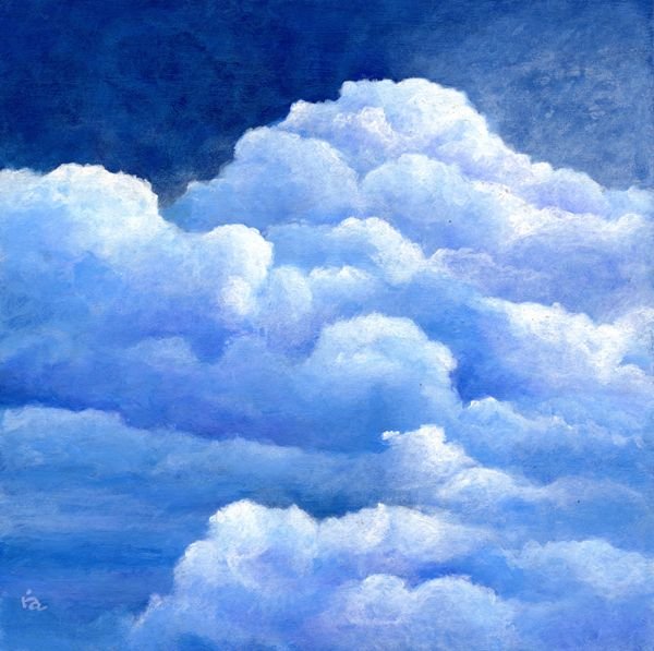 Облака акварелью