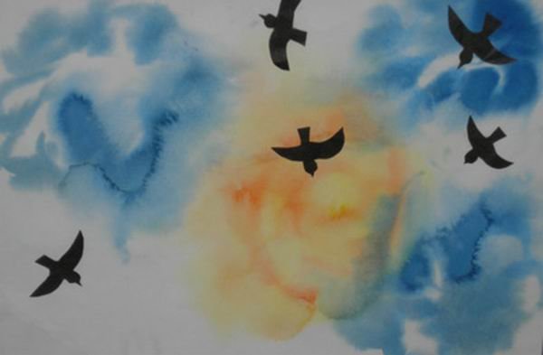 Ласточка раскраска для детей