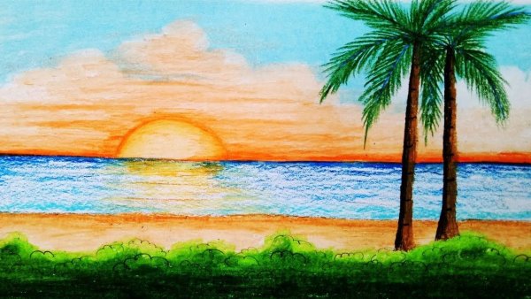 Рисунок на тему пейзаж настроения