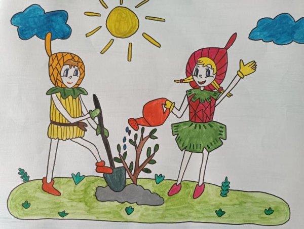 Эколята рисунки для конкурса