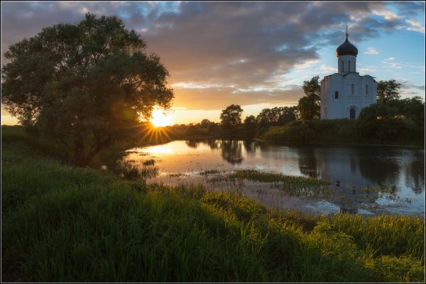 Золотая осень Царское село храм Покрова