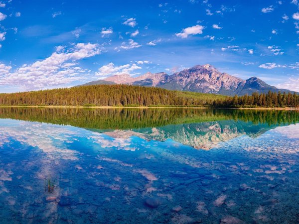 Осень горы озеро лес