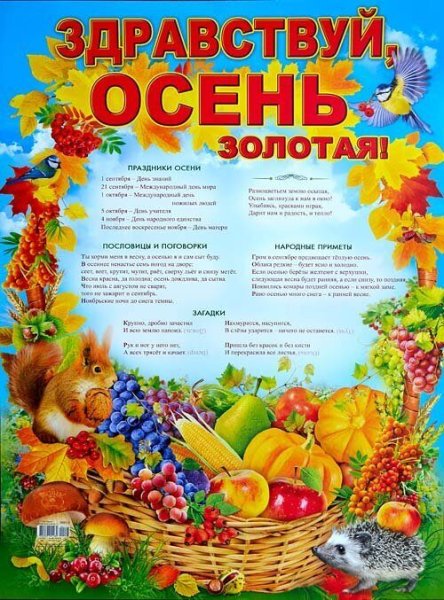 Сентябрь для детского сада