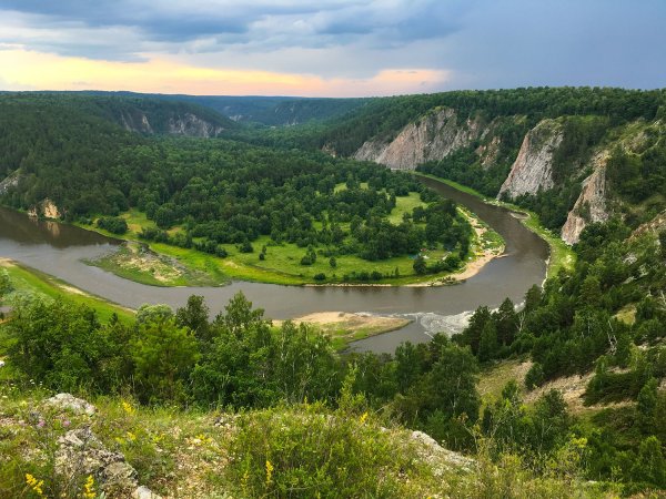 Река белая Агидель Башкирия
