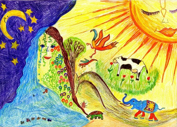 Природа в виде человека