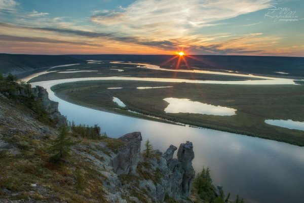 Ленские столбы река синяя
