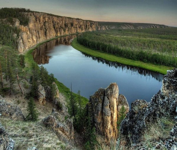 Ленские столбы Якутия зима
