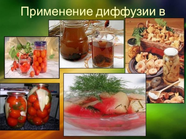 Примеры диффузии
