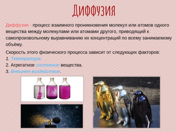 Примеры диффузии